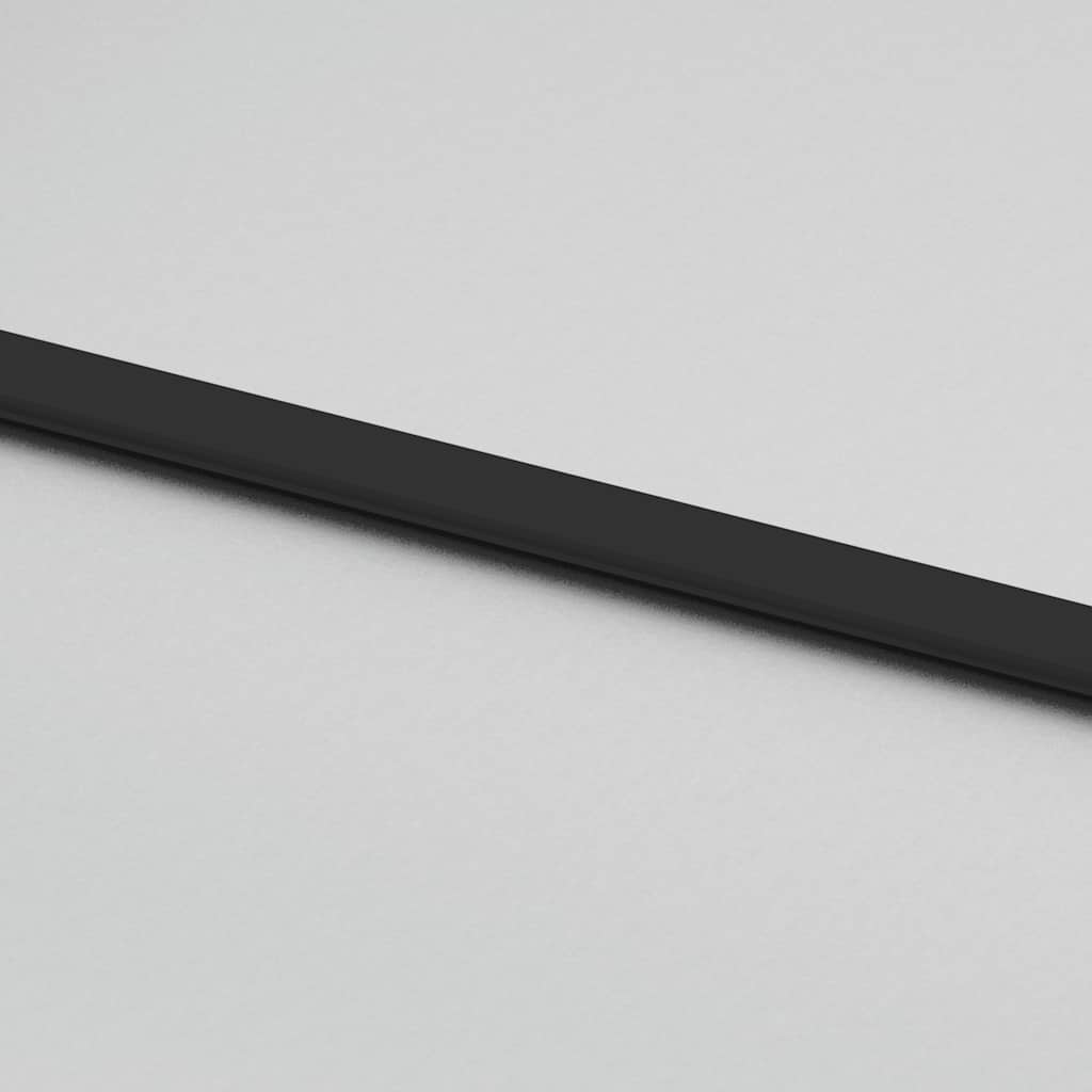 Skjutdörr med beslag svart 90x205 cm ESG-glas