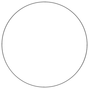 Krukring Svart 120 x 120 x 20 cm Kallvalsat stål