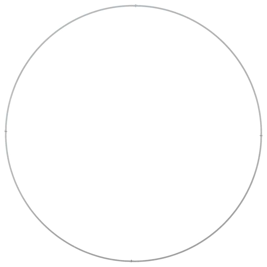 Krukring Silver 120 x 120 x 20 cm Galvaniserat Stål