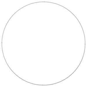 Krukring Silver 120 x 120 x 20 cm Galvaniserat Stål