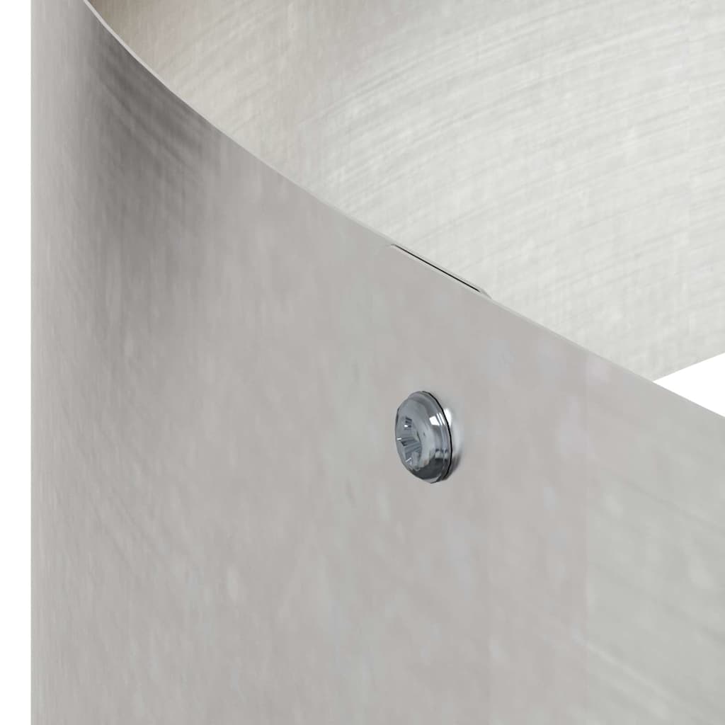 Trädgårdsplanterare Silver 120 x 120 x 20 cm Rostfritt stål