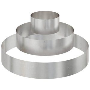 Trädgårdsplanterare Silver 120 x 120 x 20 cm Rostfritt stål