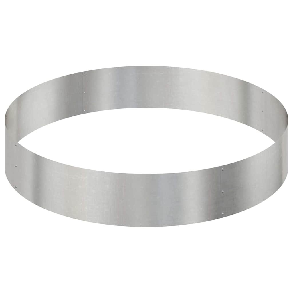 Trädgårdsplanterare Silver 120 x 120 x 20 cm Rostfritt stål