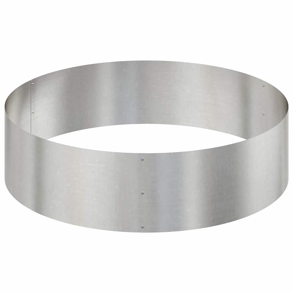 Trädgårdsplanterare Silver 120 x 120 x 20 cm Rostfritt stål