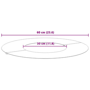 lämplig för Flat trädring Vit Ø30 / 60 cm Stål