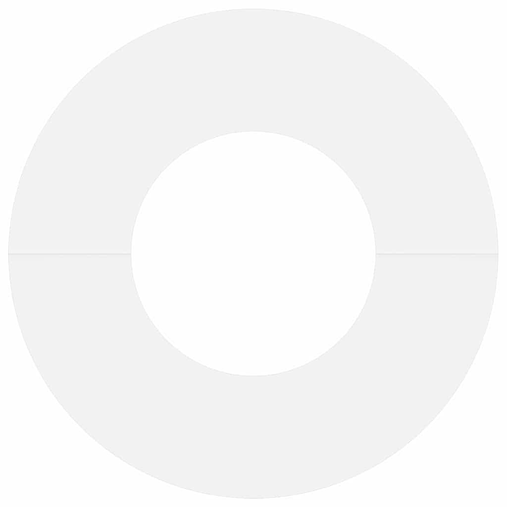 lämplig för Flat trädring Vit Ø30 / 60 cm Stål