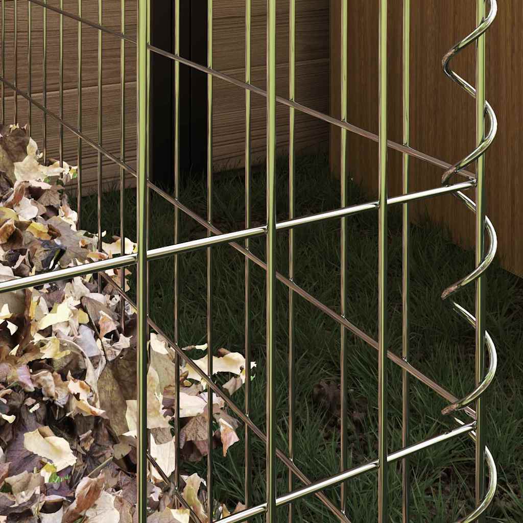 Fyrkantig Komposter 50 x 50 x 50 cm Järn