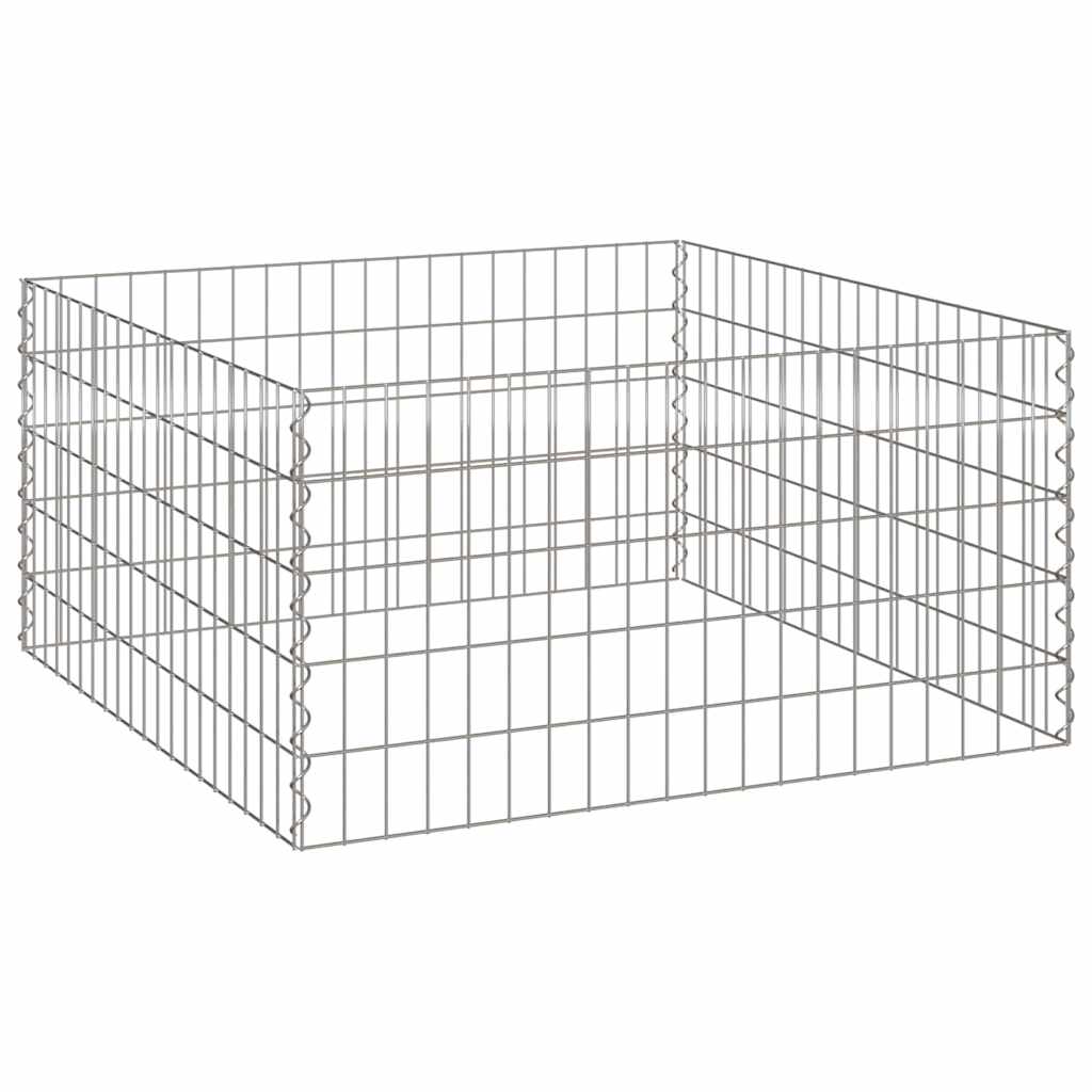 Fyrkantig Komposter 100 x 100 x 50 cm Järn