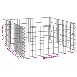 Fyrkantig Komposter 100 x 100 x 50 cm Järn