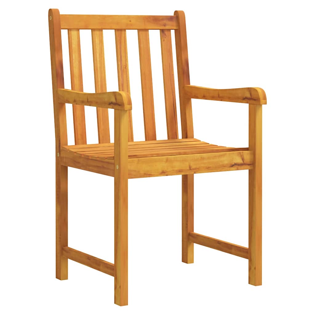 Trädgårdsmöbelset 5 pcs Brun Massivt akaciaträ