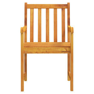 Trädgårdsmöbelset 5 pcs Brun Massivt akaciaträ