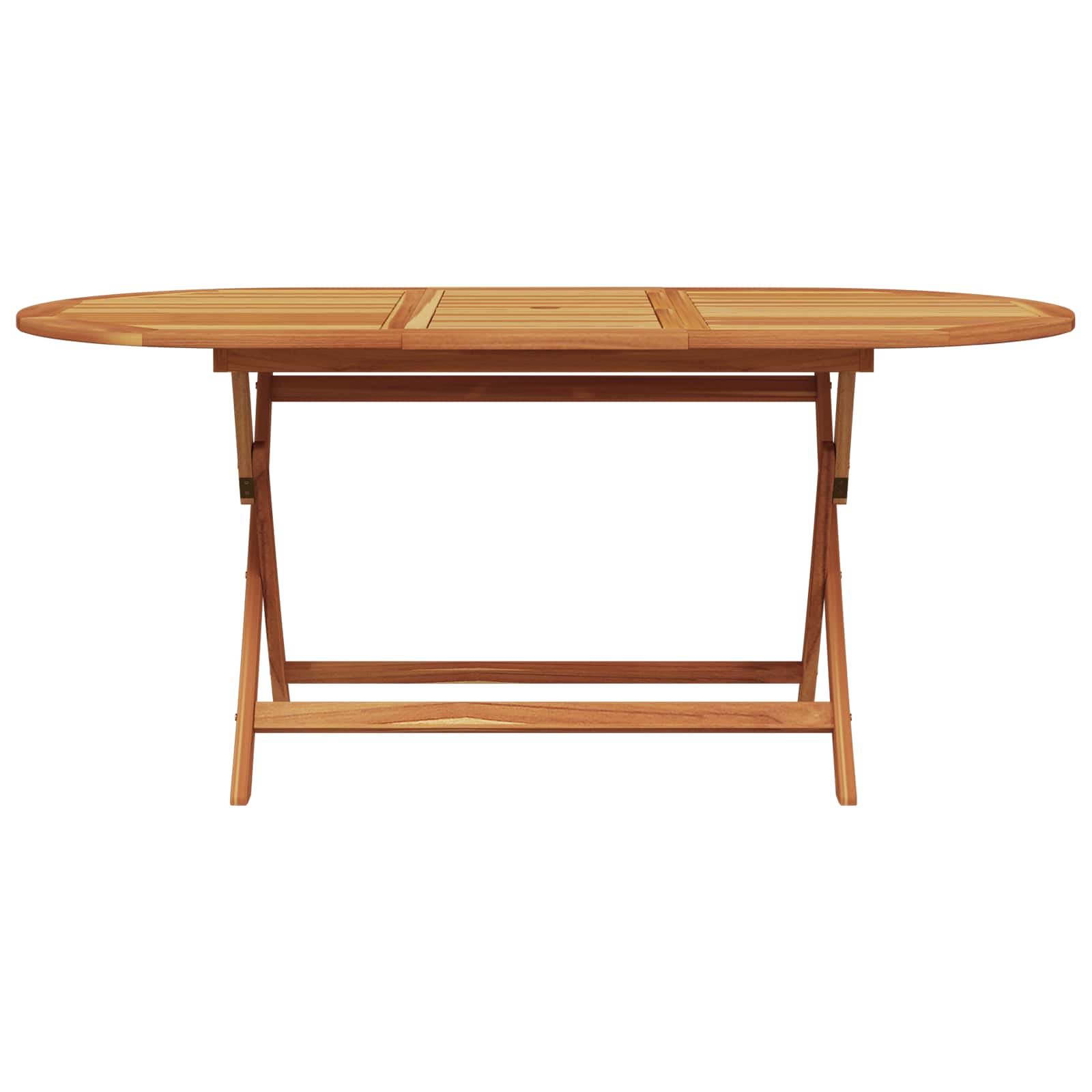 Trädgårdsmöbelset 7 pcs Beige Massivt Akaciaträ