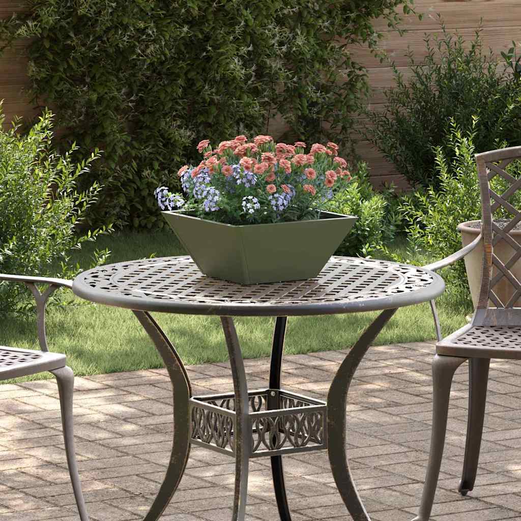 Trädgårdsplanterare 5 pcs Olivgrön 35 x 35 x 15 cm