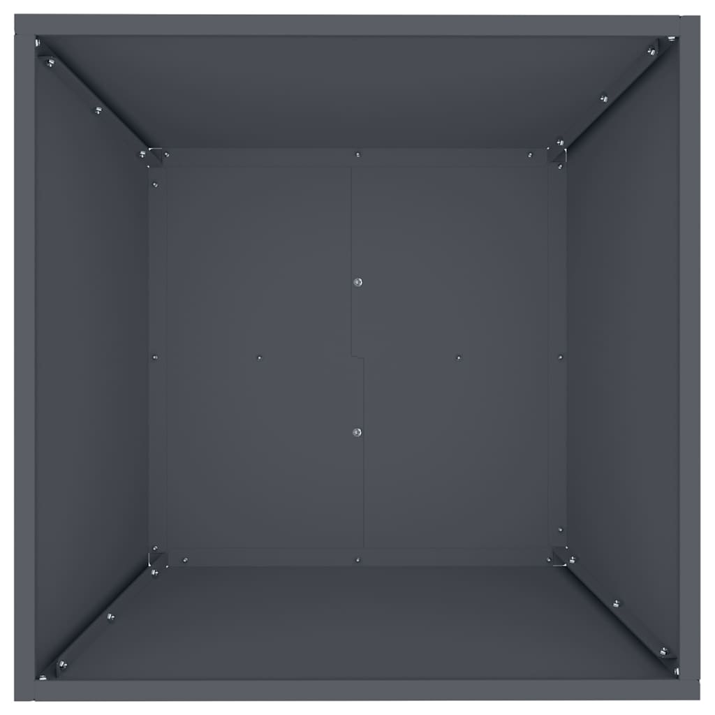 Trädgårdsplanterare 5 pcs Antracit 50 x 50 x 15 cm