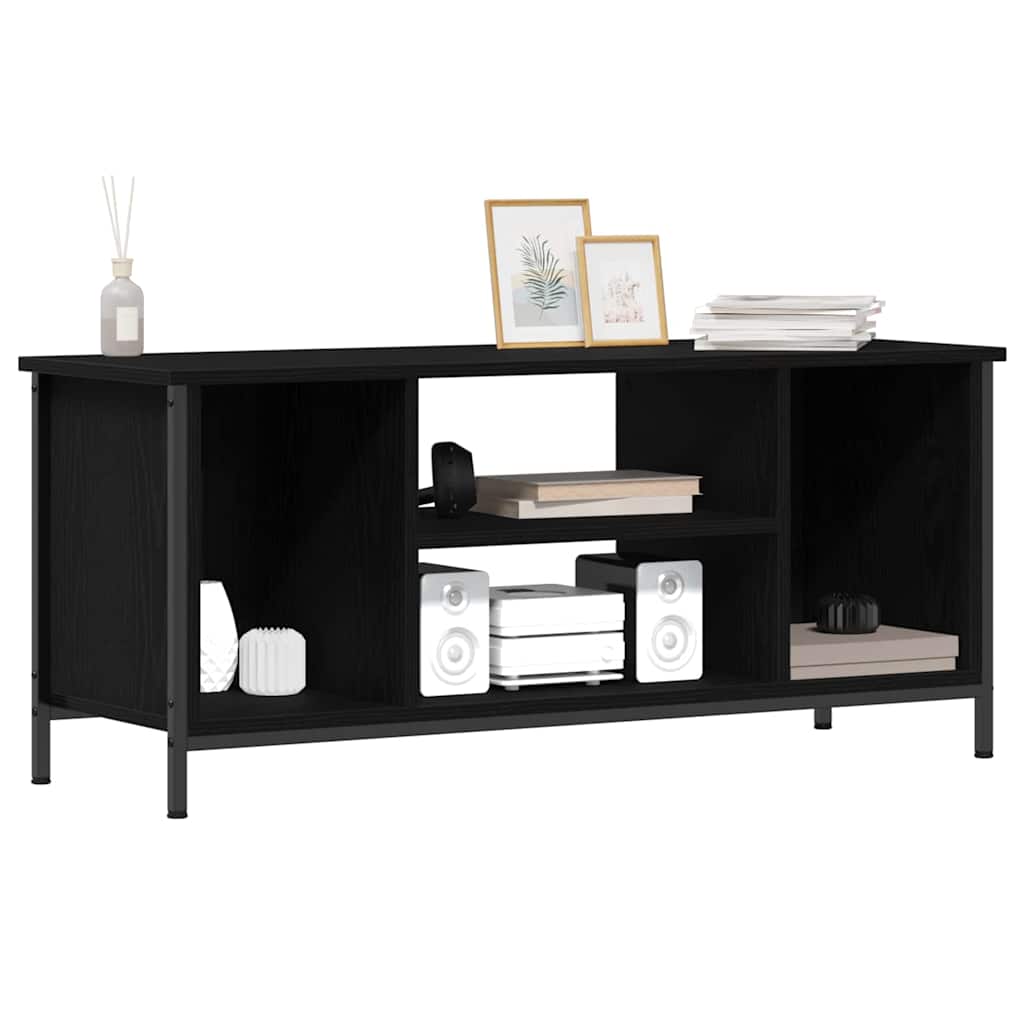 TV-skåp Svart Ek 102 x 35 x 45 cm Konstruerat trä