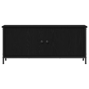 TV-skåp Svart Ek 100 x 35 x 45 cm Konstruerat trä