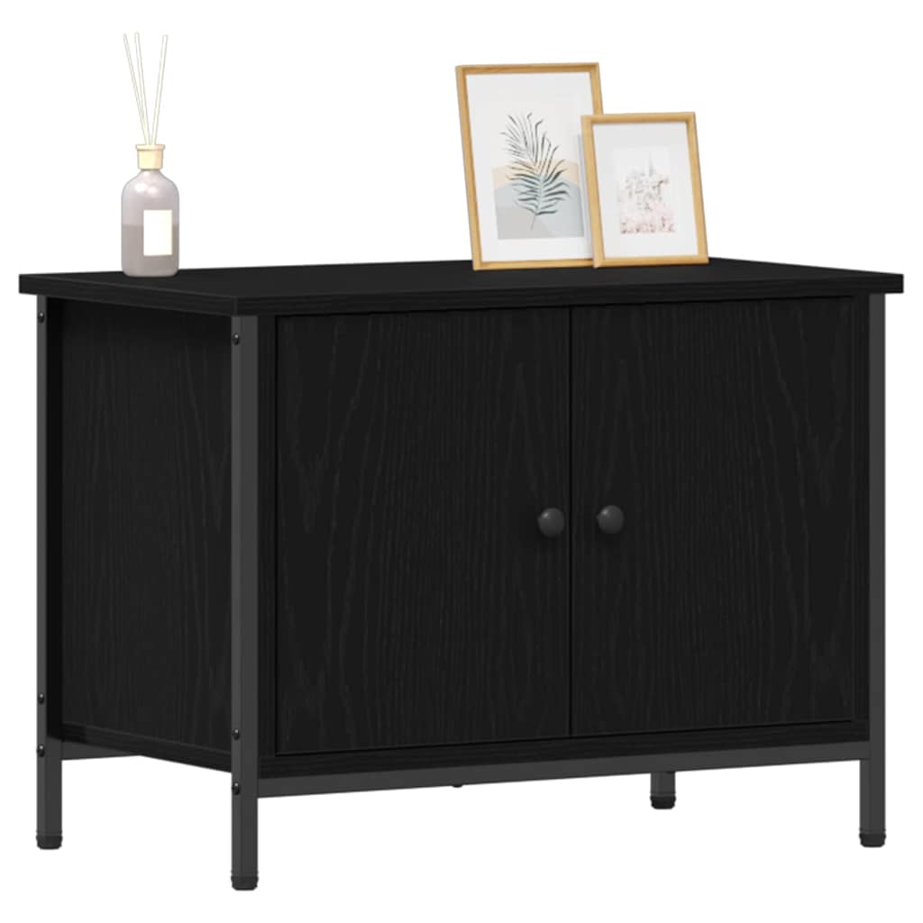 TV-skåp Svart Ek 60 x 35 x 45 cm Konstruerat trä