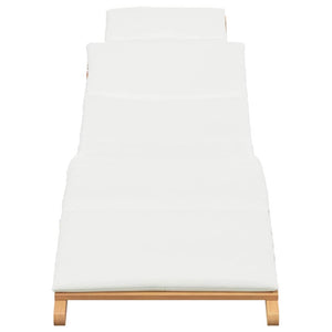 Trädgård Sunlounger Brun 198 x 55 x 58,5 cm Massivt teakträ