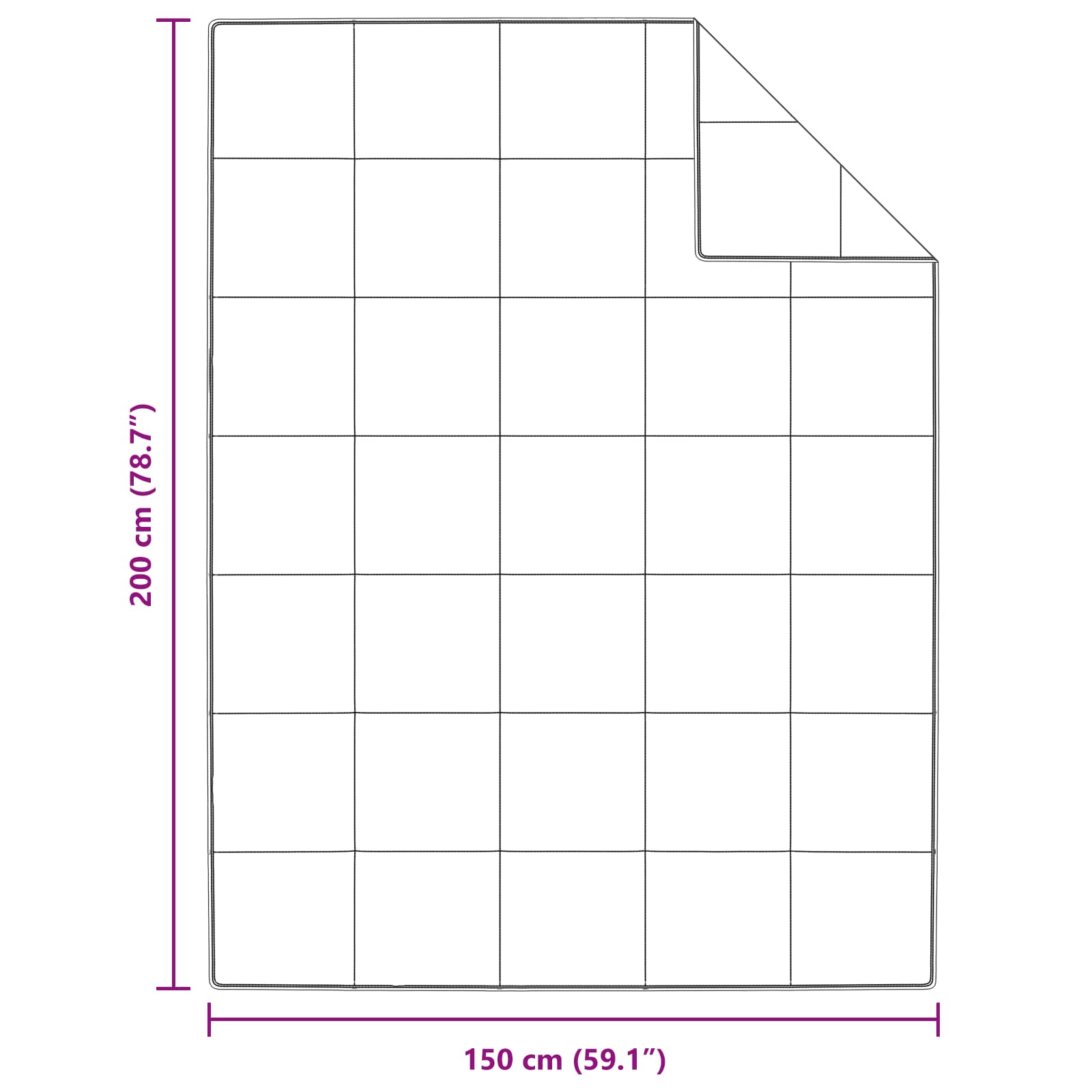 Vinter Täcke med kudde 2 pcs Vit Dunfjäder