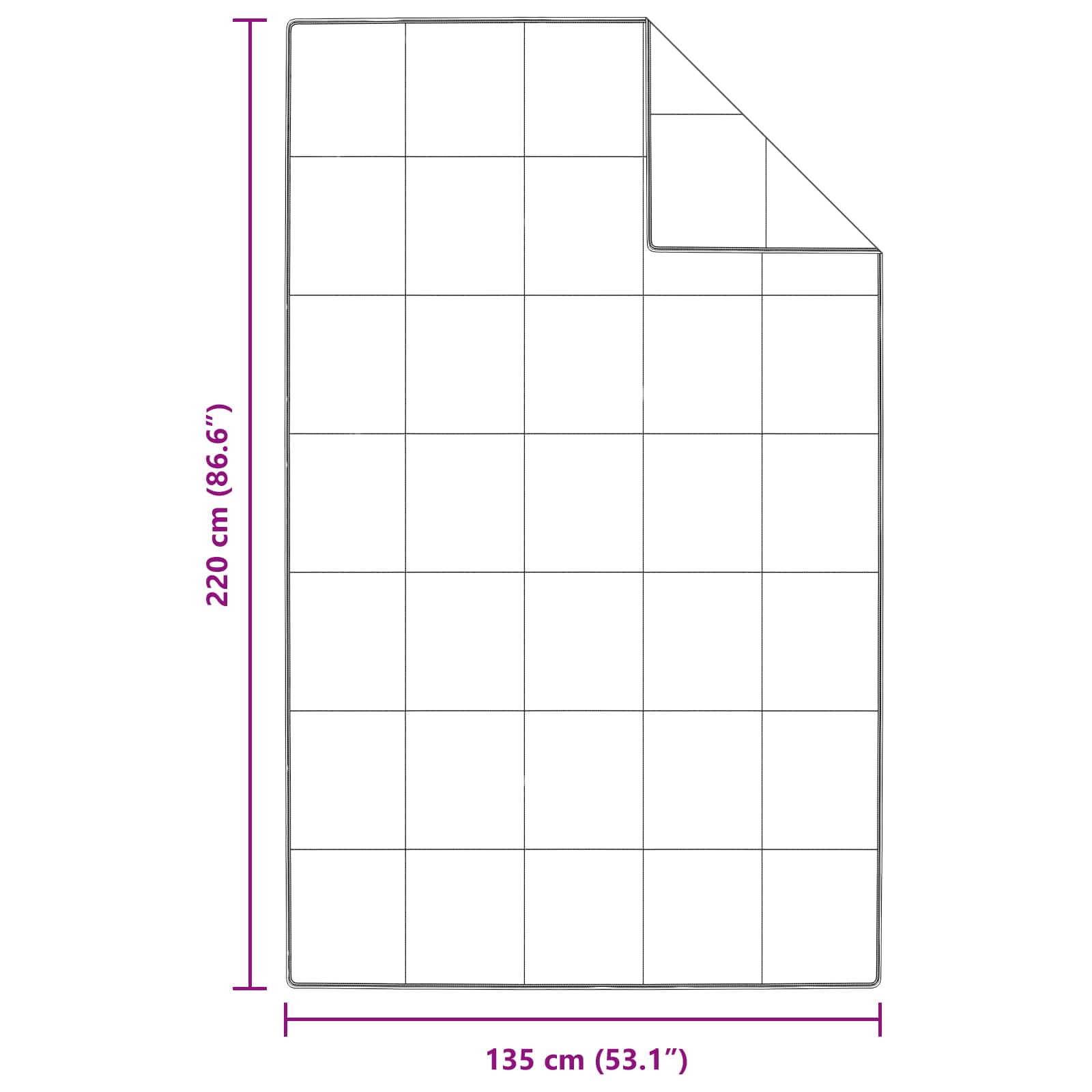Vinter Täcke med kudde 2 pcs Vit Dunfjäder