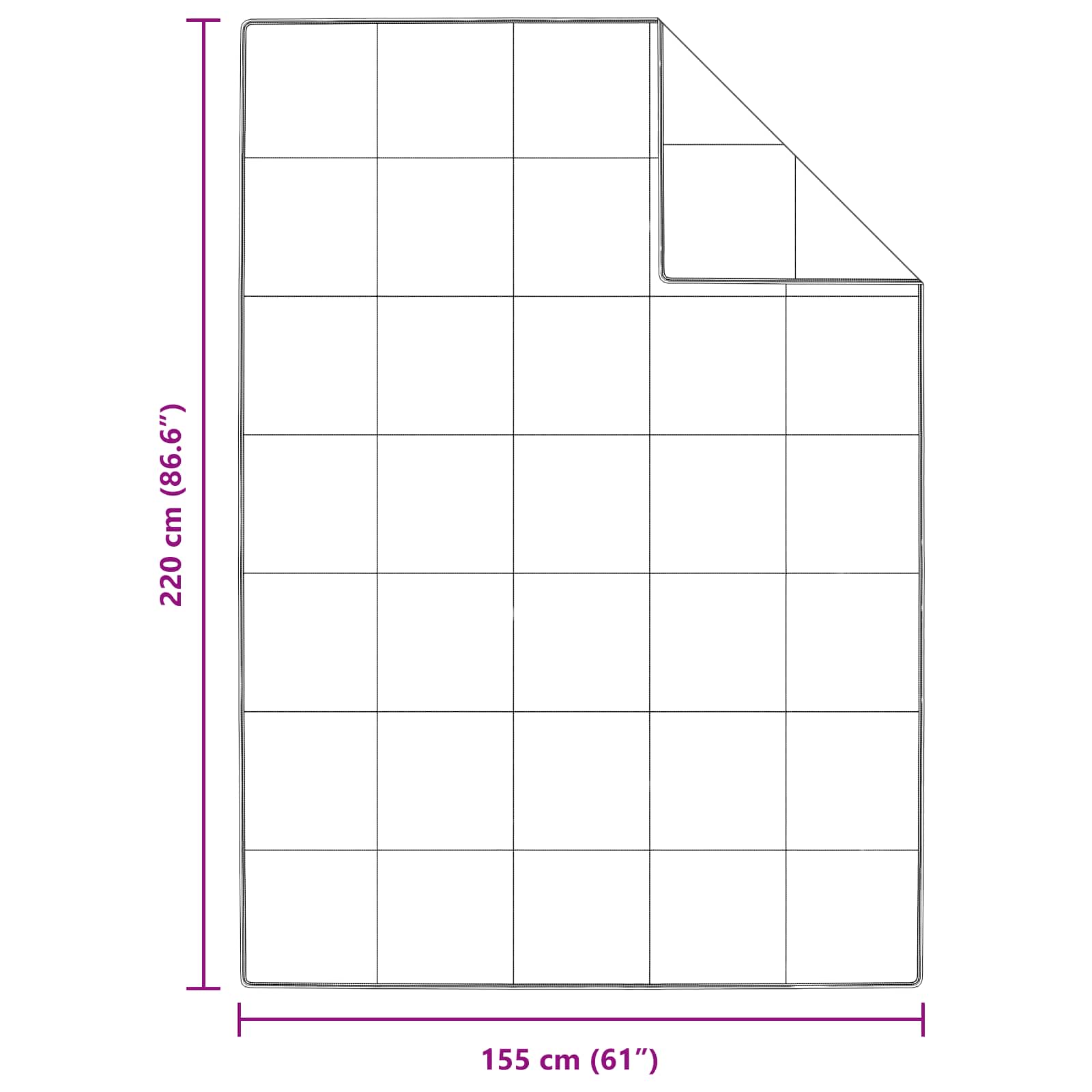 Vinter Täcke med kudde 2 pcs Vit Dunfjäder