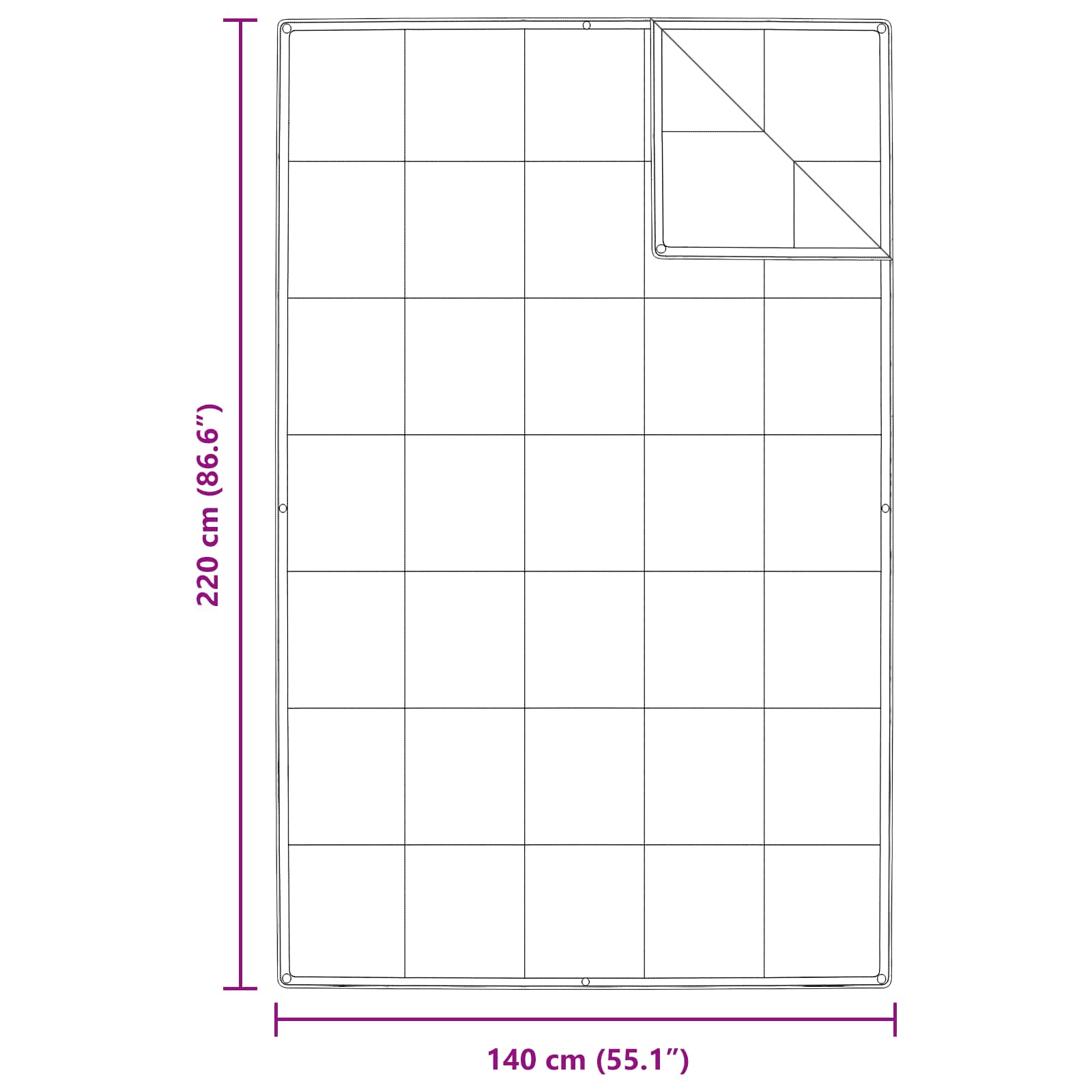 2-i-1 Duntäcke med kudde 2 pcs Vit Dunfjäder