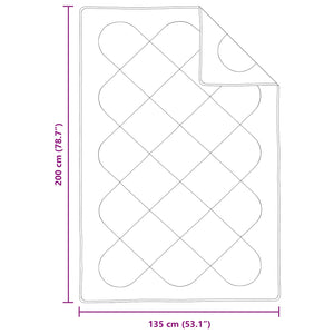 Duntäcke med kudde 2 pcs Vit Mikrofiber
