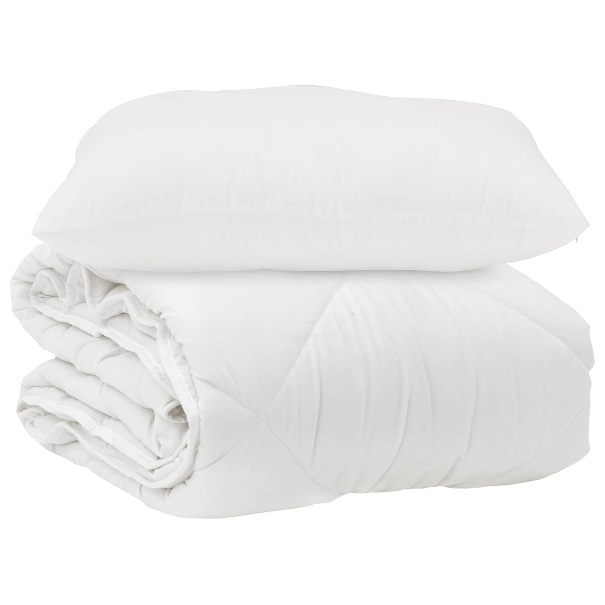 Duntäcke med kudde 2 st Vit Mikrofiber