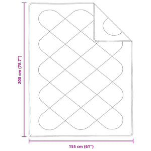 Duntäcke med kudde 2 pcs Vit Mikrofiber