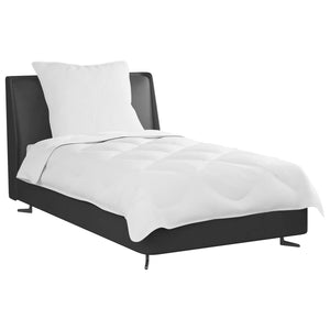 Duntäcke med kudde 2 pcs Vit Mikrofiber