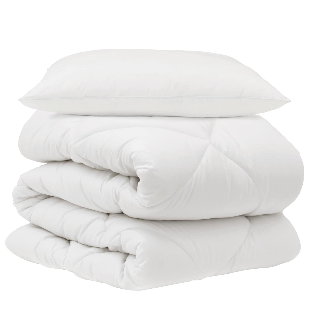 Duntäcke med kudde 2 st Vit Mikrofiber