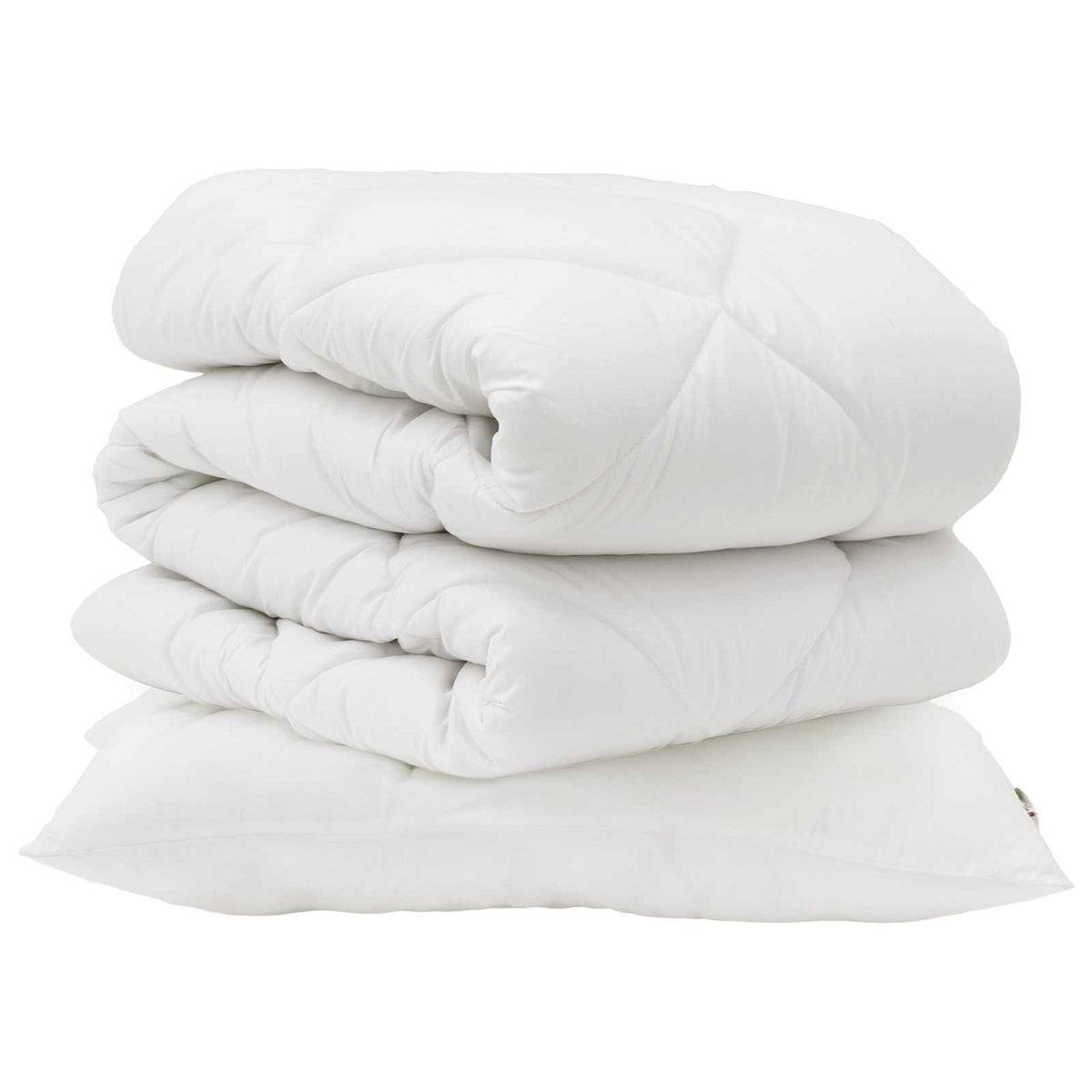Duntäcke med kudde 2 st Vit Mikrofiber