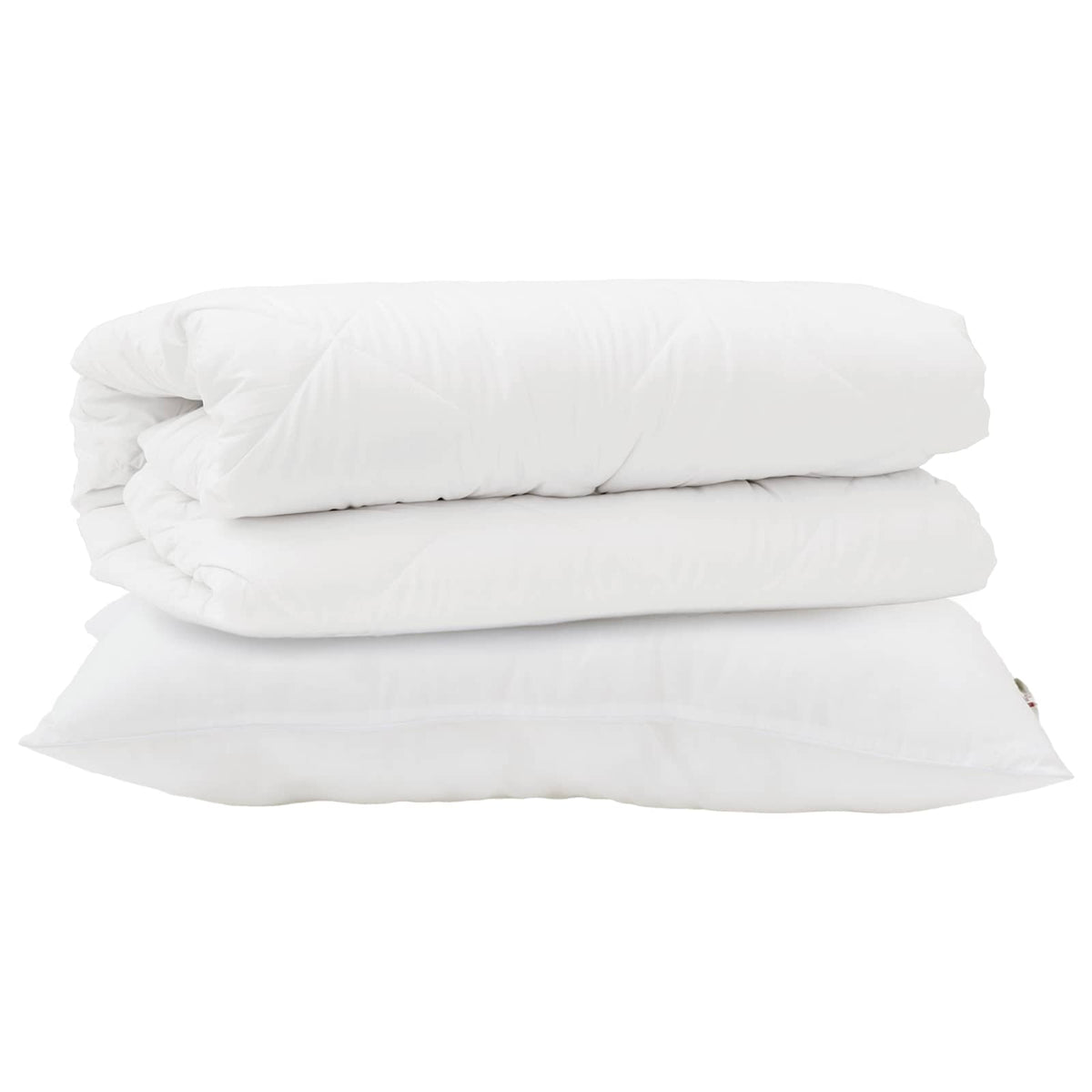 Täckeset med kudde 2 st Vit Mikrofiber