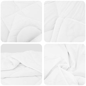 Täckeset med kudde 2 pcs Vit Mikrofiber