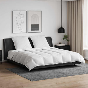 Täckeset med kudde 3 pcs Vit Dunfjäder