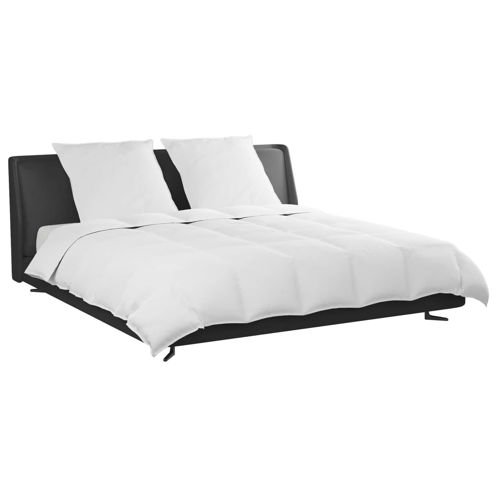 Täckeset med kudde 3 pcs Vit Dunfjäder