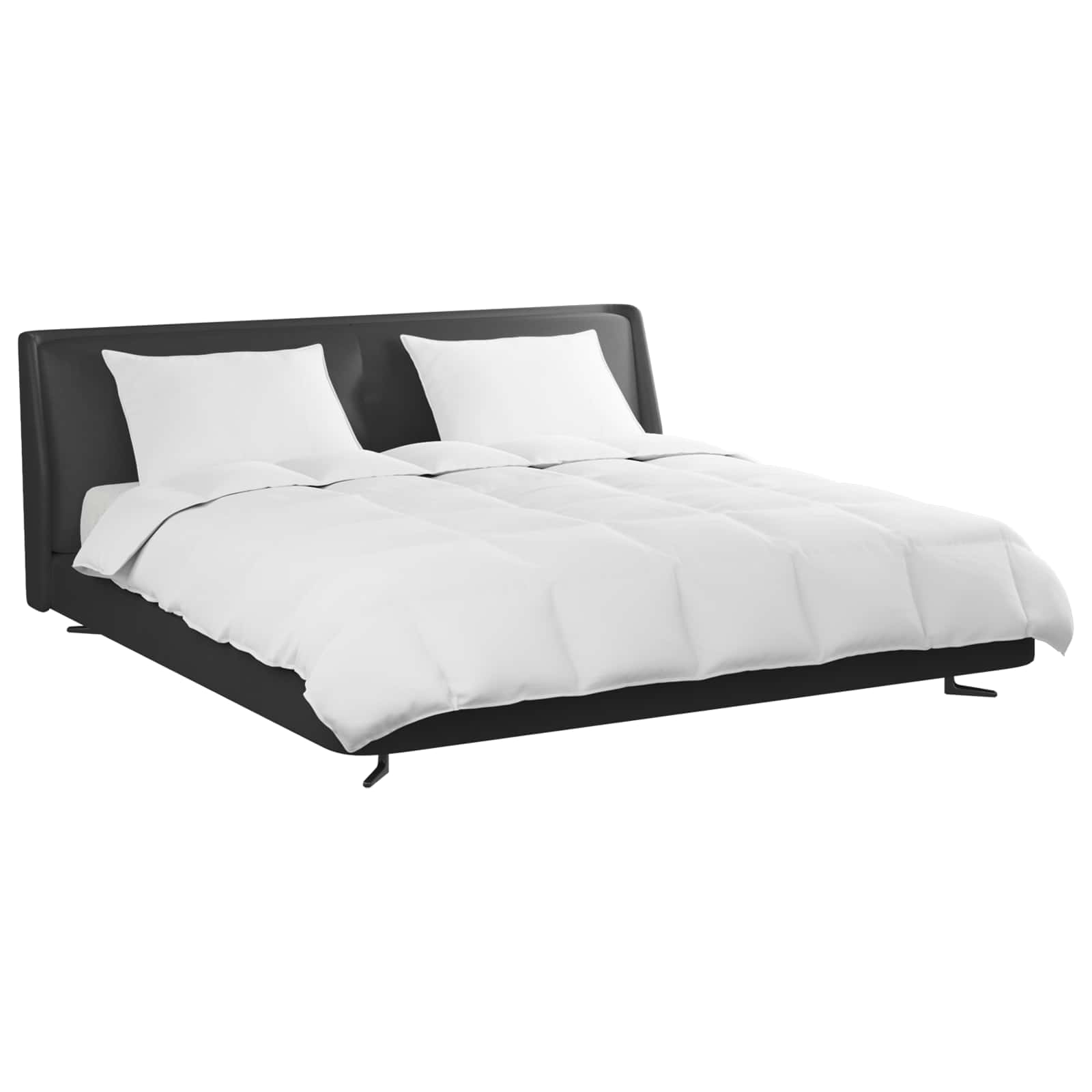 Täckeset med kudde 3 pcs Vit Dunfjäder