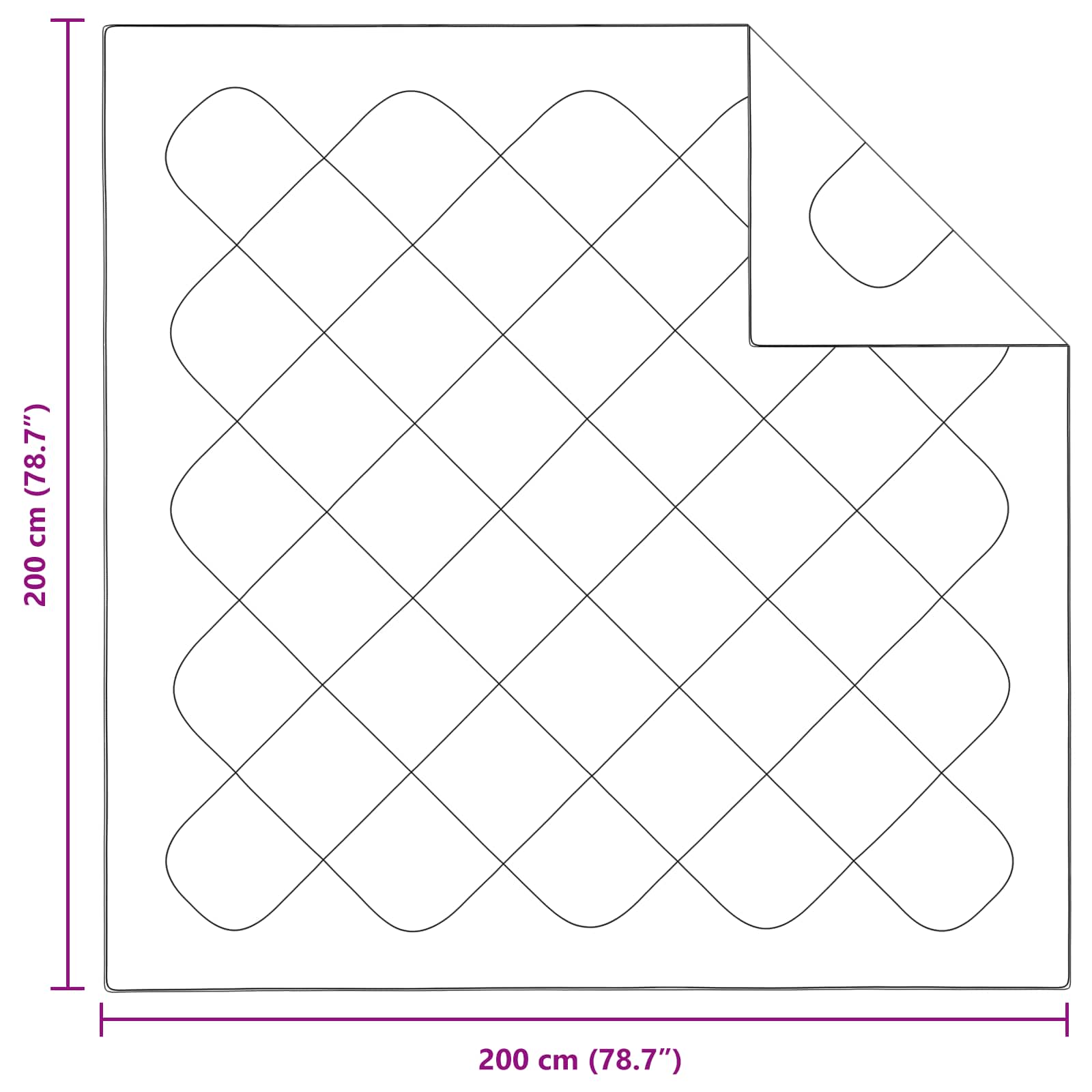 Duntäcke med kudde 3 pcs Vit Mikrofiber