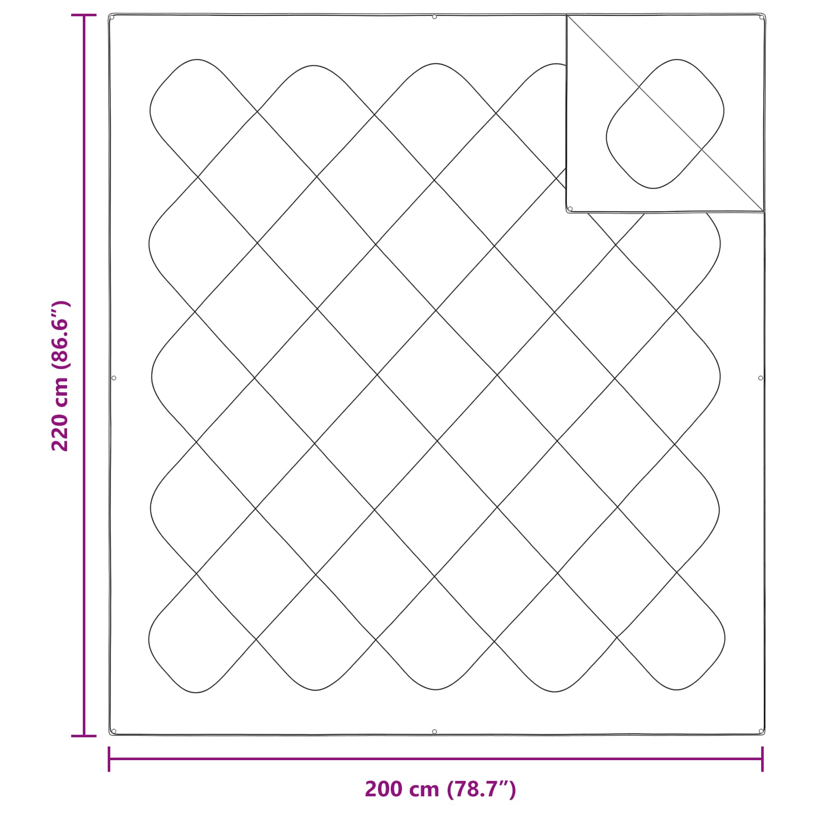 Täckeset med kudde 3 pcs Vit Mikrofiber och Dunfjäder