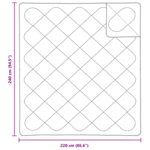 Täckeset med kudde 3 pcs Vit Mikrofiber och Dunfjäder