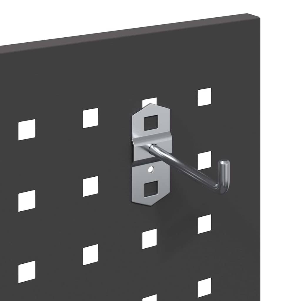 Verktygsvagn med hylla Svart 65 x 35 x 111 cm Kallvalsat stål