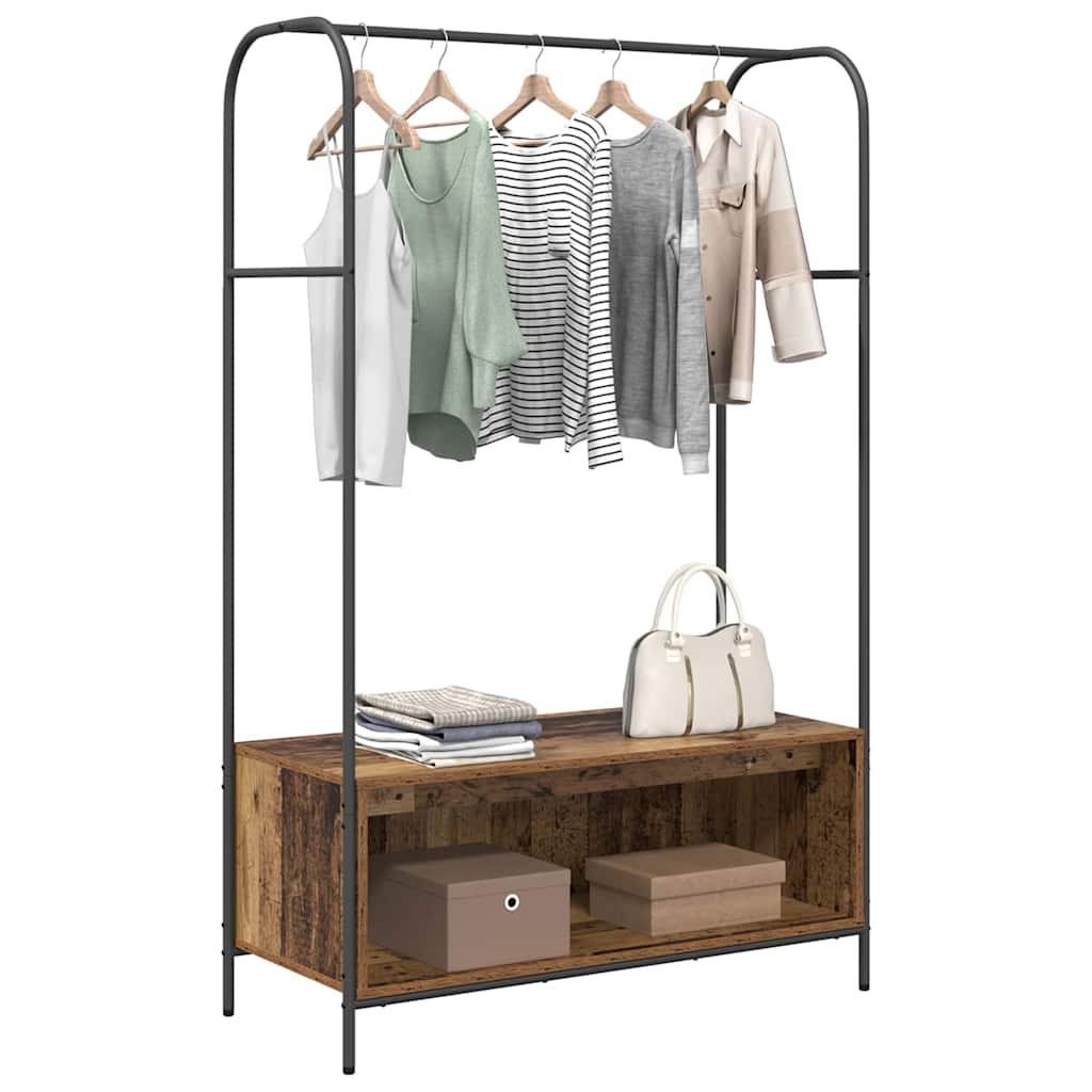 Klädhängare Brun Ek 100 x 44 x 160 cm Konstruerat trä