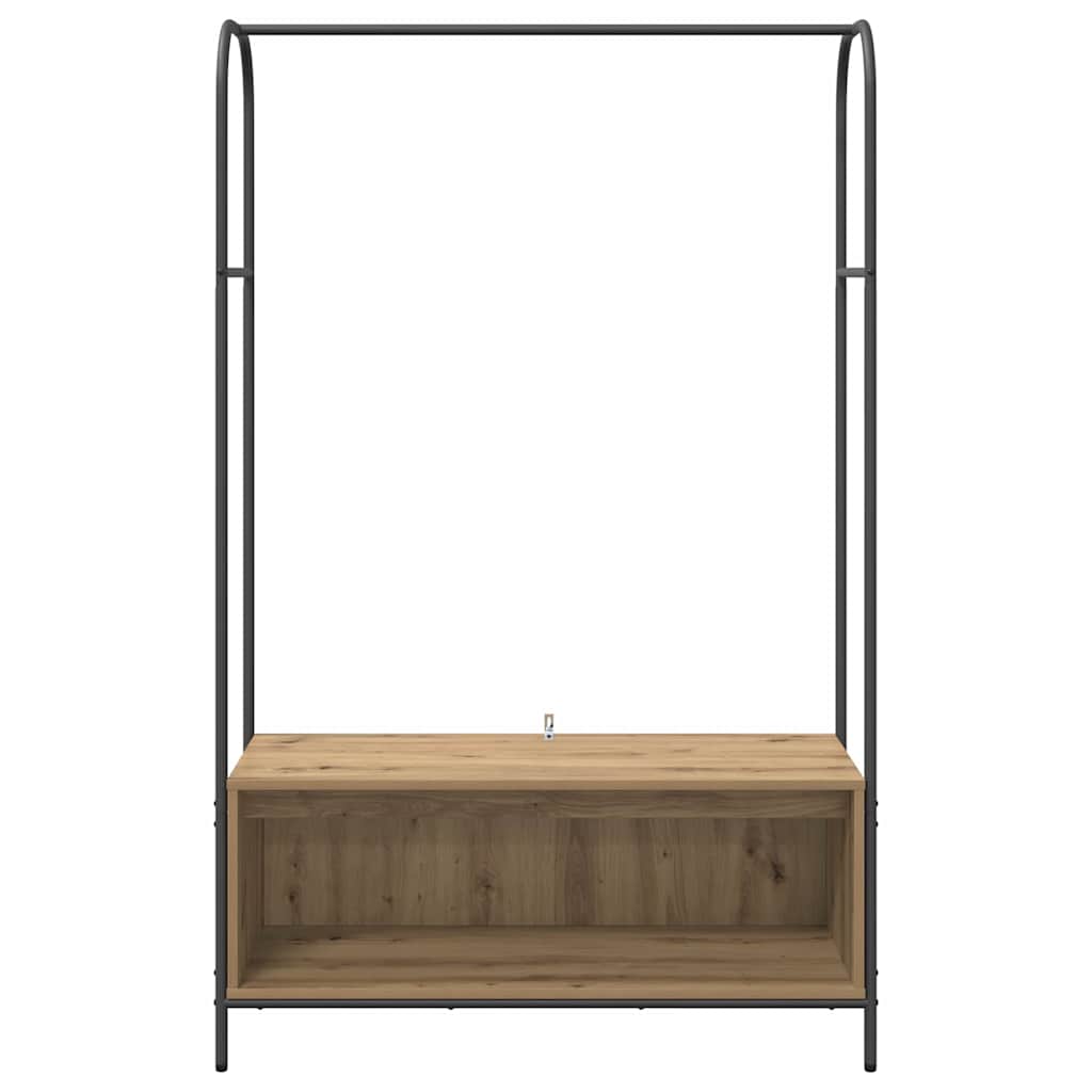 Klädhängare Brun Ek 100 x 44 x 160 cm Konstruerat trä