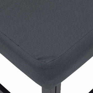 Trädgårdsoffset 3 pcs Svart Metall