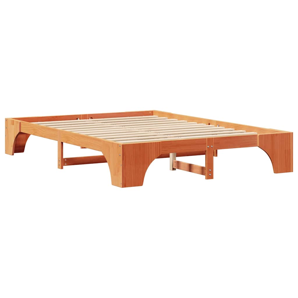 Sängram Vaxbrun 150 x 200 cm Massiv furu