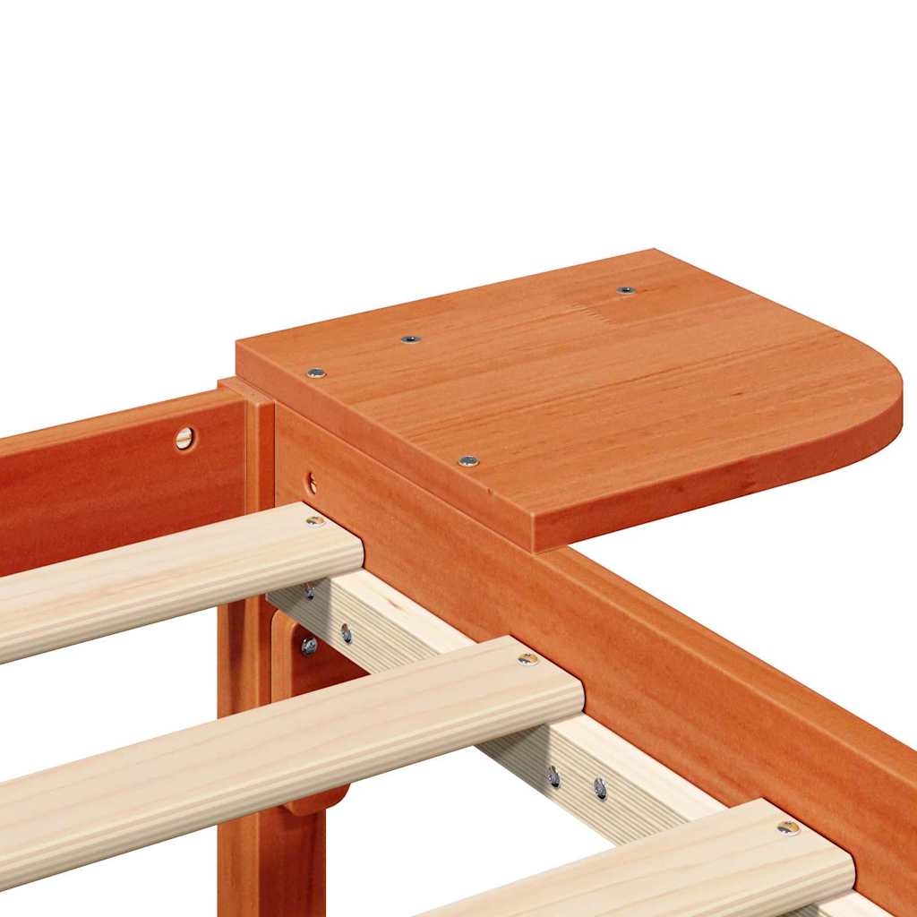 Sängram Vaxbrun 90 x 200 cm Massiv furu