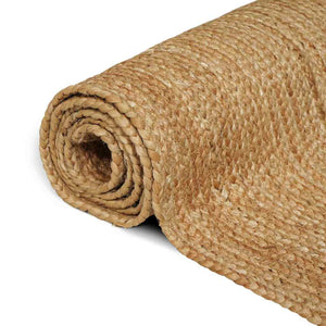 Områdesmatta Beige 120 x 120 cm Jute