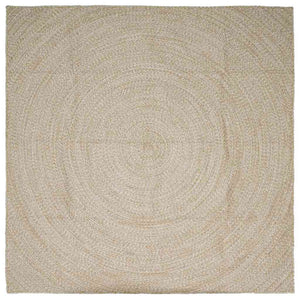 Matta Naturlig och vit 240 x 240 cm Jute