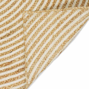 Matta Naturlig och vit 60 x 110 cm Jute