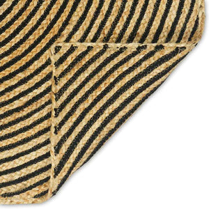 Matta Naturlig och svart 300 x 300 cm Jute